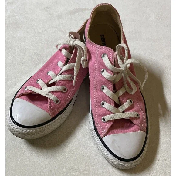 Converse Chuck Taylor All Star Pink Canvas Shoes Sneakers Youth Size US Size 3 - Picture 2 of 8